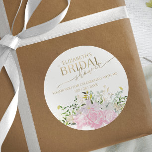 Autocollant de remerciement de mariage printanier