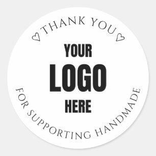 Autocollant de remerciement élégant Etsy / Handmad