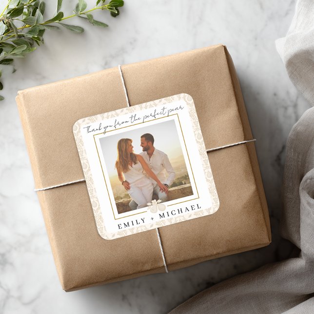 Autocollant de remerciement photo de poire parfait (Photo Sticker)