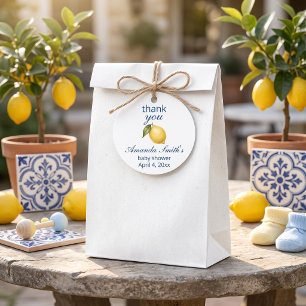 Autocollant de remerciement pour Baby Shower Ciao