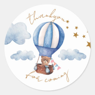 Autocollant de remerciement pour Baby Shower Ourso