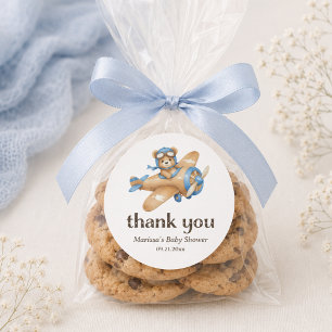 Autocollant de remerciement pour Baby Shower Ourso