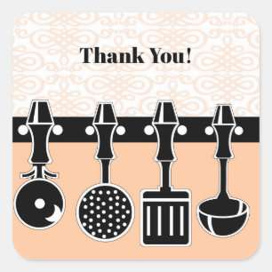 Autocollant de remerciement pour Kitchen Tea