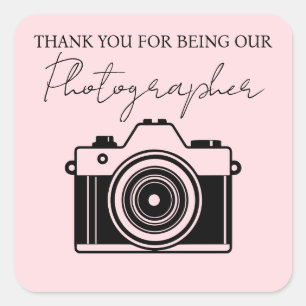 Autocollant de remerciement pour photographe propr