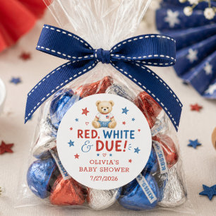 Autocollant de remerciement Red White & Due