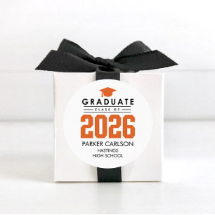 Autocollant de remise des diplômes de la promotion