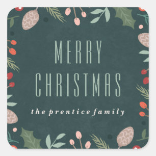 Autocollant de remplissage d'hiver - Turquoise