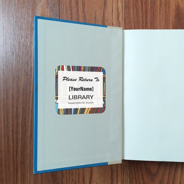 autocollant de retour du livre de bibliothèque (Créateur téléchargé)