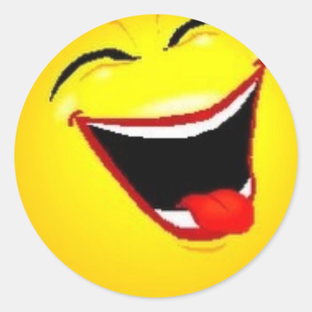 Autocollant de rire (Devant)