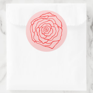 Autocollant de rose