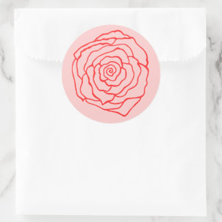 Autocollant de rose