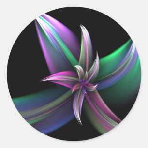 Autocollant de rotation de fleur