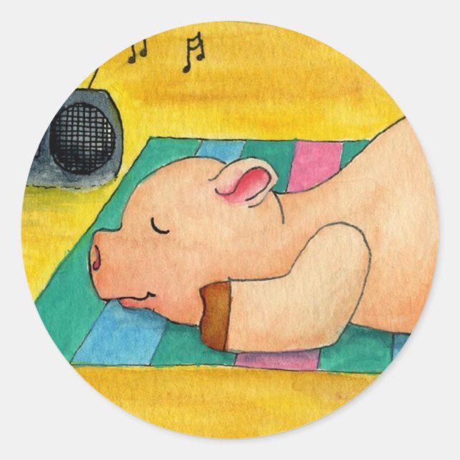 Autocollant de rôti de porc (Devant)