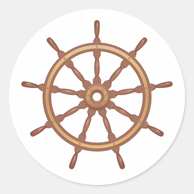 Autocollant de roue de navire nautique  (Devant)