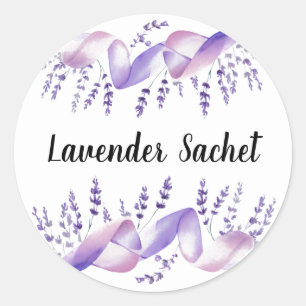 Autocollant de sachet de lavande Sprigs Lavande