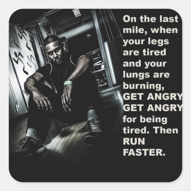 Autocollant de salle de gym Motivational Bodybuild (Devant)