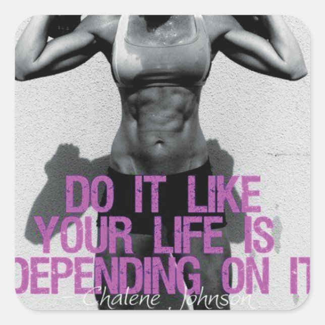 Autocollant de salle de gym Motivational Bodybuild (Devant)