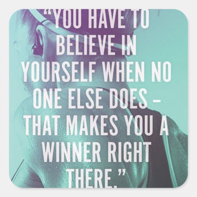 Autocollant de salle de gym Motivational Bodybuild (Devant)