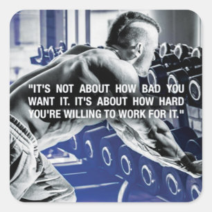 Autocollant de salle de gym Motivational Bodybuild