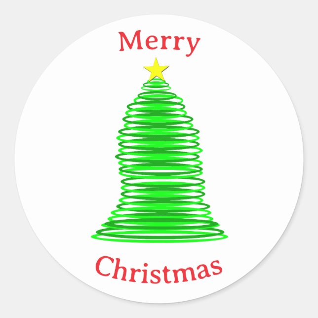 Autocollant de sapin de Noël (Devant)