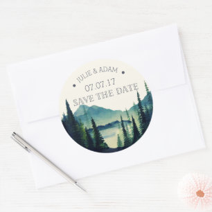 Autocollant de sauvegarde de date de mariage en mo
