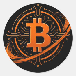 Autocollant de sceau de circuit orbital Bitcoin