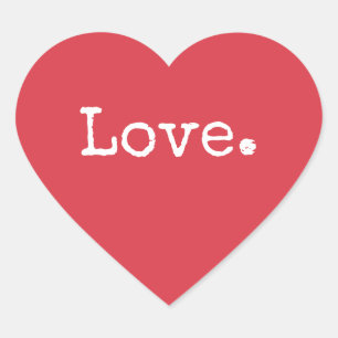 Autocollant de scellement d'enveloppe d'amour à cœ