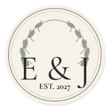 Autocollant de scellement d'enveloppe de mariage b