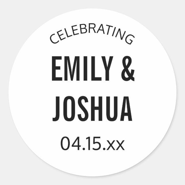 Autocollant de scellement d'invitation de mariage  (Devant)