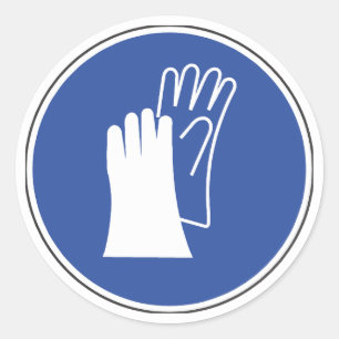 Autocollant de sécurité de gants protecteurs