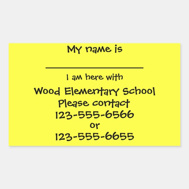 Autocollant de sécurité de sortie de groupe (Devant)