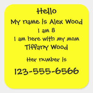 Autocollant de sécurité pour enfants