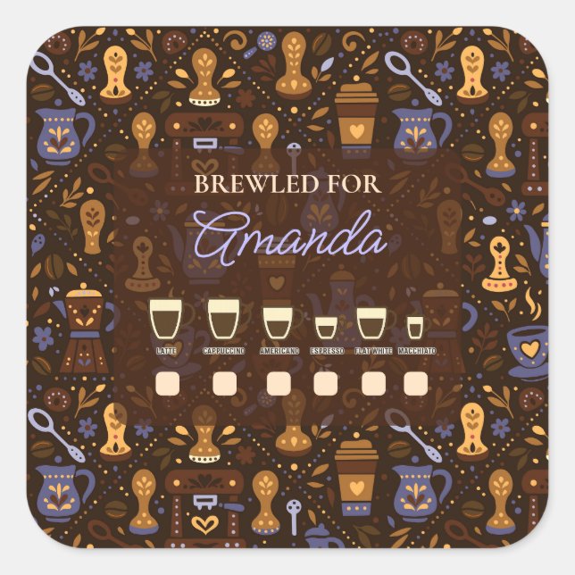 Autocollant de sélection de boissons — badge de ca (Devant)