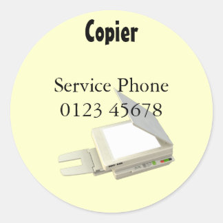 Autocollant de service Copier