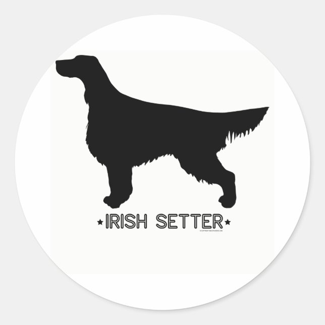 Autocollant de Setter irlandais (Devant)