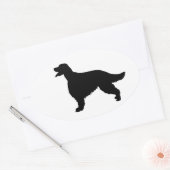 Autocollant de silhouette de chien de poseur (Enveloppe)