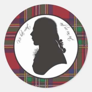 Autocollant de silhouette Robert Burns