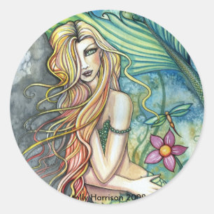 Autocollant de sirène en eau douce par Molly Harri