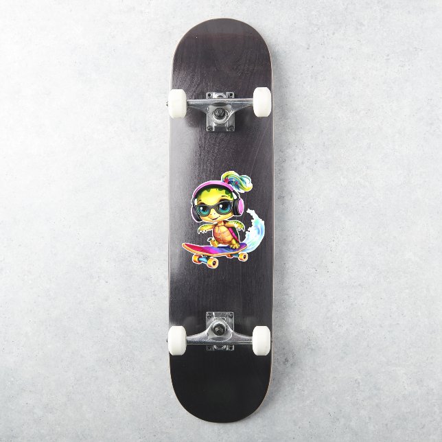 Autocollant de skateboard de tortue cool (Skateboard)