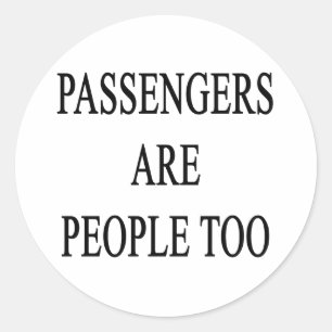 Autocollant de slogan de voyage Les passagers sont