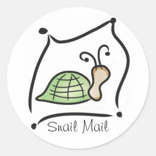 Autocollant de snail mail