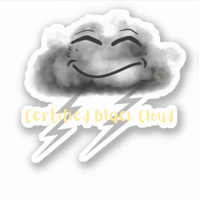 Autocollant de soins infirmiers certifié Black Clo (Devant)