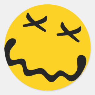 Autocollant de sourire de N2O, brillant