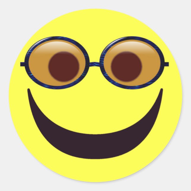 Autocollant de sourire d'été (Devant)