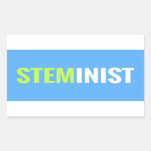Autocollant de STEMinist - rectangle