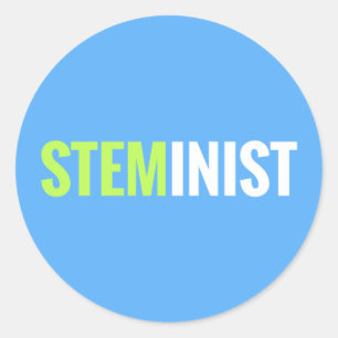 Autocollant de STEMinist - rond