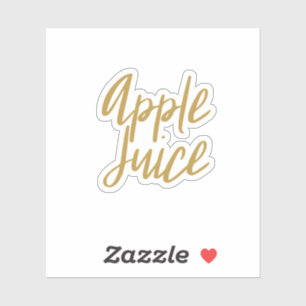 Autocollant de stockage de jus de pomme