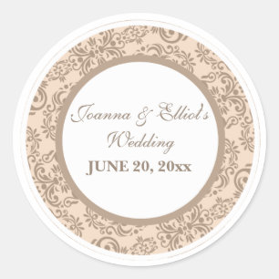 Autocollant de style de damassé