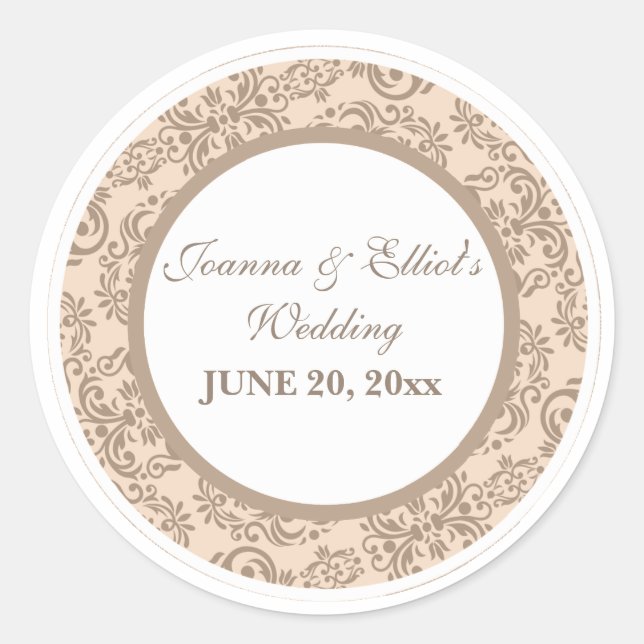 Autocollant de style de damassé (Devant)