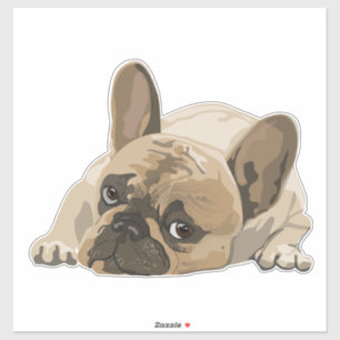 AUTOCOLLANT DE STYLE DÉCOUPÉ BULLDOG CHIEN MIGNON